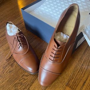 Ralph Lauren cap-toe dress shoe, new in box